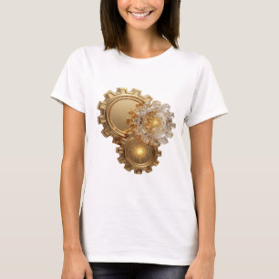 Chic Gold GOLDEN GEAR SYSTEM Druck T-Shirt