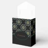 Chic Gold & Green Asian Style 2 Geschenkschachtel (Geöffnet)