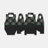 Chic Gold & Green Asian Style Gable 2 Geschenkschachtel (Ungefaltet)