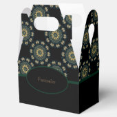 Chic Gold & Green Asian Style Gable 2 Geschenkschachtel (Geöffnet)