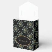 Chic Gold & Green Asian Style Geschenkschachtel (Geöffnet)