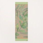 Chic Gold Green Leaf Abstrakt Gold Muster Yogamatte (Vorderseite)