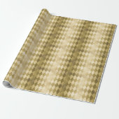 Chic Gold Harlequin Diamant-Muster Geschenkpapier (Ungerollt)