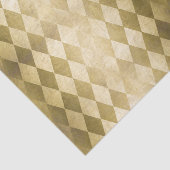 Chic Gold Harlequin Diamant-Muster Seidenpapier (Ausschnitt)