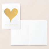 Chic Gold Heart Folienkarte (Anzeige)