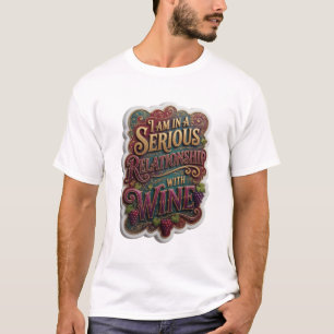 Chic Gold ICH BIN IN EINER ERNSTEN BEZIEHUNG MIT W T-Shirt