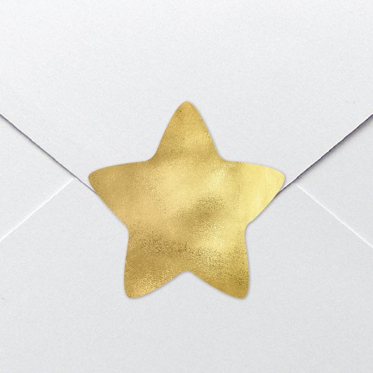 Chic Gold Imitate Foil Star Stickers