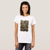 Chic Gold KEEP IT SIMPLE Zitat-Shirt T-Shirt (Vorne ganz)