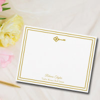 Chic Gold Key Real Anwesen Company Personalisiert