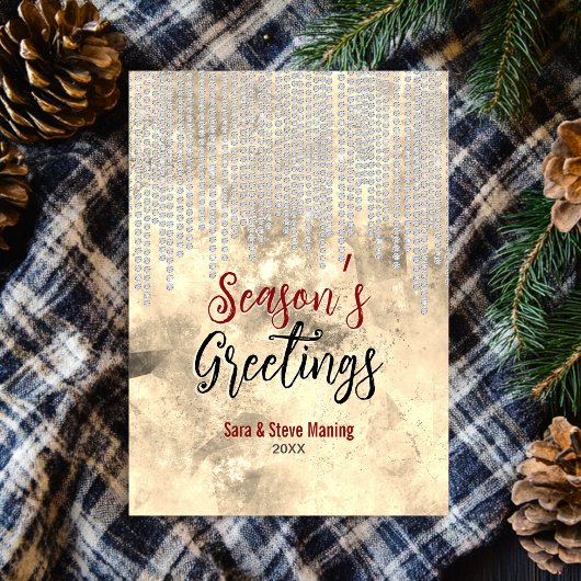 Chic gold Kristall Tropfen Weihnachten