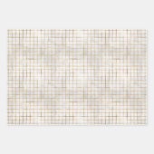 Chic Gold Lanterns & Holly Wrapping Paper Sheets Geschenkpapier Set (Vorderseite 2)