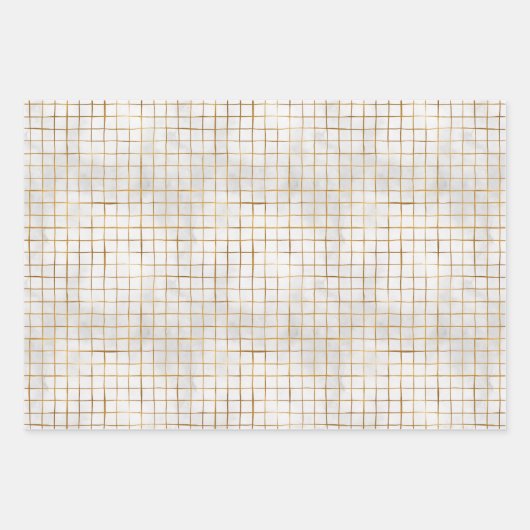 Chic Gold Lanterns & Holly Wrapping Paper Sheets Geschenkpapier Set (Vorderseite 2)