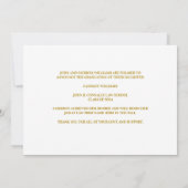 Chic Gold Law School Abschluss Foto Ankündigung (Rückseite)