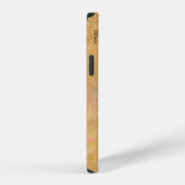 Chic Gold Leaf Blume Peach Violet Muster iPhone Hülle (Rechte Seite)