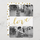 CHIC GOLD LIEBE | Datum freihalten Save The Date (Vorne/Hinten)