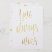 Chic Gold "Liebe gewinnt immer" (Vorne/Hinten)