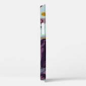 Chic Gold Lila Marble Monogram Case-Mate iPhone Hülle (Rückseite / Rechts)