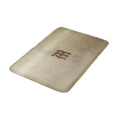 Chic Gold Look Custom Monogram Badematte (Schrägansicht)