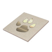 Chic Gold Look Dog Pet Fliese (Seite)