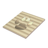 Chic Gold Look Dog Pet Fliese (Seite)