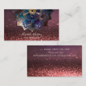 Chic Gold Mandala Yoga Instructor Bokeh Visitenkarte (Vorne/Hinten)