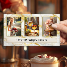 Chic Gold Marble Wedding Planner Foto