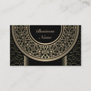 Chic Gold Medallion Business Card 3 Visitenkarte
