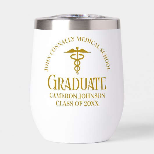 Chic Gold Medical School Graduate Keepake (Vorderseite)