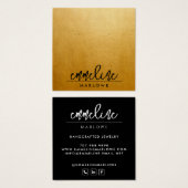 Chic Gold Moderne Minimalistisch Black Earring Juw (Vorne & Hinten)
