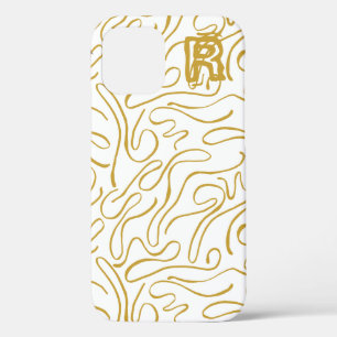Chic Gold Monogram Case-Mate iPhone Case