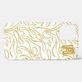 Chic Gold Monogram Case-Mate iPhone Case (Rückseite (Horizontal))