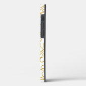 Chic Gold Monogram Case-Mate iPhone Case (Rückseite / Links)