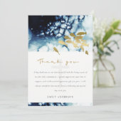 CHIC GOLD NAVY UNDERWASSERFISCHHEILIGE GEMEINSCHAF DANKESKARTE (Stehend Vorderseite)