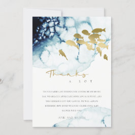 CHIC GOLD NAVY UNTERWASSER FISH BABY DUSCHE DANKESKARTE