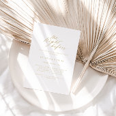 Chic Gold Night Before Probe Dinner Einladung