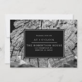 Chic Gold Nursing Graduation Party | Ankündigung (Rückseite)