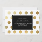 Chic Gold Nursing Graduation Party | Ankündigung (Rückseite)