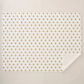 Chic Gold Ombre Stars Sherpadecke (Vorderseite (Horizontal))