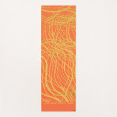 Chic Gold Orange Abstrakt Yogamatte (Vorderseite)