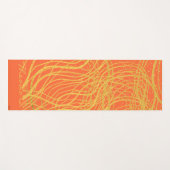 Chic Gold Orange Abstrakt Yogamatte (Vorderseite (Horizontal))