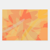 Chic Gold Orange Pink Floral Geschenkpapier Set (Vorderseite 2)