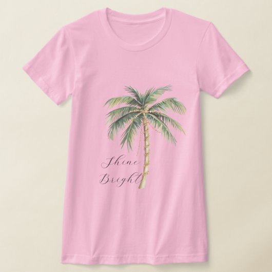 Chic Gold Palm Tree T-Shirt (Ablage )