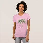 Chic Gold Palm Tree T-Shirt (Vorne ganz)