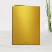 Chic Gold Parents Foto 50 Jahre alt Karte (Rückseite)