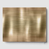 Chic Gold Personalisiert Wedding Gästebuch (Rückseite)