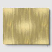 Chic Gold Personalisiert Wedding Gästebuch (Rückseite)