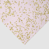 Chic Gold Pink Blush Confetti Sparkone Seidenpapier (Detail)