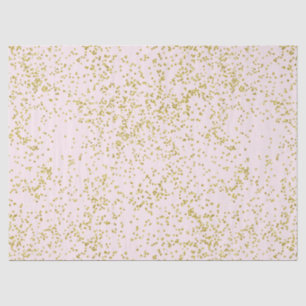 Chic Gold Pink Blush Confetti Sparkone Seidenpapier