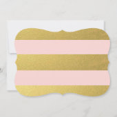 CHIC GOLD | PINK STRIPES SAVE THE DATE (Rückseite)