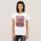 Chic Gold PLOT TWIST ICH BIN DA Slogan T-Shirt (Vorne ganz)